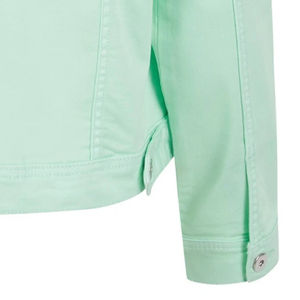 Chaqueta de Mezclilla Elástica para Mujer, Nueva, 100% Algodón, Alta Calidad, Color Verde Brillante, Moda Verano, Suave - Product Image 6