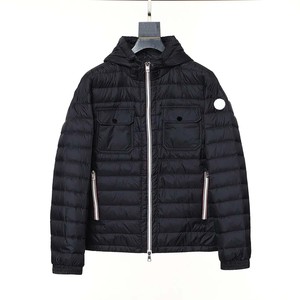 Chaqueta acolchada ligera informal personalizada, chaqueta acolchada para hombre con cuello levantado y cierre de cremallera - Product Image 2