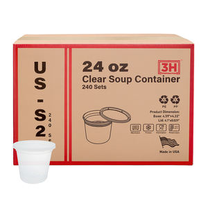 Contenedores Transparentes para Alimentos de 24 oz con Tapas (480 Unidades/Caja), Aptos para Congelador y Microondas, Libres de BPA, Apilables, Herméticos, Organizadores de Restos de Comida - Product Image 4