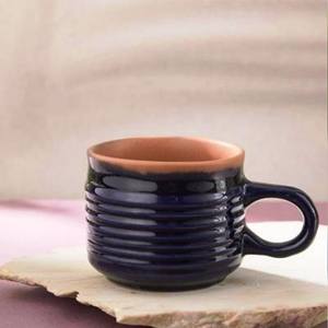 Taza de cerámica azul comenzada, juego de servidor de ensalada de madera y resina más vendidos y utensilios, artículos hechos a mano - Product Image 3
