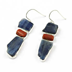 Bijoux haut de gamme 925 boucles d'oreilles en argent sterling massif au prix de gros bijoux bohèmes en argent faits à la main parfaits pour les festivals - Product Image 1