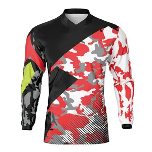 Motocross jersey Cycling Downhill Jersey Mountain Bike Racing Clothing Men MTB Shirt Long Sleeves Moto Jersey Motocross T Shirt