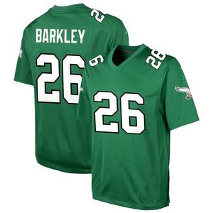 Camiseta de Fútbol Americano para Hombre, Saquon Barkley 26, Blanca, Negra y Verde, Cosida, Tallas S-3XL - Product Image 4