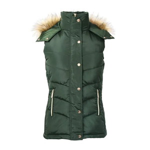 Chaleco de equitación acolchado para mujer al por mayor, ropa de abrigo ecuestre ligera resistente al agua con logotipo personalizado - Product Image 5