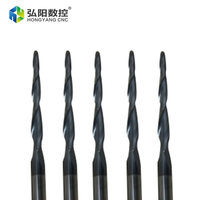 Fraise à queue conique allongée Hongyang CNC 12/12,7 mm, en carbure de tungstène avec revêtement anti-adhérent