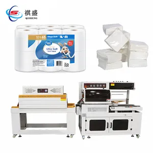 Semi Automatic Facial Tissue Roll Film L Shrink Wrapping Pack Machine Maxi Small Toilet Paper Packaging Machine For Seal