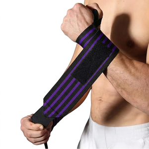 Muñequeras Deportivas para Levantamiento de Pesas, Resistentes, de Goma Natural, Impermeables, Transpirables, 3 Pulgadas de Ancho, 24 Pulgadas de Largo, 1 Par - Product Image 1