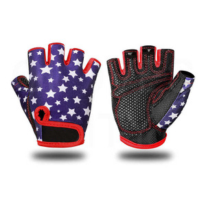 Gants de motocross rembourrés en gel de haute qualité avec logo personnalisé pour hommes et femmes, gants de cyclisme avec sublimation pour demi-doigts complets - Product Image 1