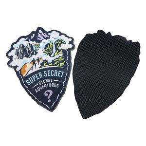 Parches de tela tejida 3D personalizados, logotipo de Club, parches bordados ecológicos para planchar, tela de respaldo de gancho, planchado ecológico - Product Image 4