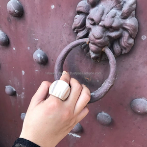 Anillo de cuerno de búfalo Natural 100%, joyería hecha a mano, anillos artesanales, gran oferta para niñas y mujeres, el mejor regalo de Falak World Export - Product Image 2