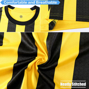 Ensemble de maillots de football unisexes personnalisables, vêtements de sport pour adultes, maillots d'entraînement, uniforme d'équipe, impression numérique, 100% polyester - Product Image 4