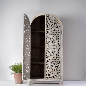 Almirah sculpté Whitewash - Product Image 3