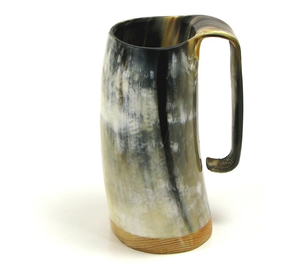 Taza de Cuerno de Búfalo de Diseño Natural - Taza Térmica Personalizable para Cerveza, para el Hogar, Bar y Cocina, Regalo Moderno y Lujoso para Cerveza, Café y Té - Product Image 3