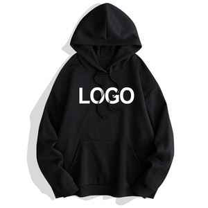 High Quality Cotton <b>Men</b> Pullover <b>Hoodies</b> Embroidery And Logo Loose Style <b>Plain</b> Unisex Oversized <b>Hoodies</b> - Product Image 2