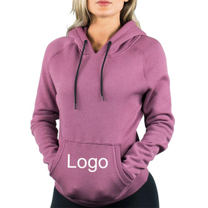 Pull à capuche pour femmes en coton noir blanc uni à imprimé logo personnalisé de haute qualité pas cher - Product Image 1