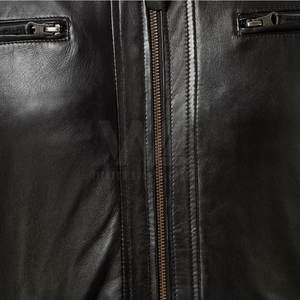 Veste en cuir de haute qualité, logo personnalisé, veste en cuir, vêtements de mode, veste en cuir pour hommes - Product Image 6