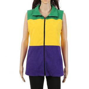 mom and me Mardi Gras Sherpa <b>Fleece</b> <b>Vest</b> jacket 2024 <b>Men</b> <b>Vest</b> Jacket Autumn Winter Big Size <b>Vest</b> Jacket Sleeveless - Product Image 2