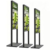Affichage numérique LCD double face sur pied avec animation, haute luminosité, écran publicitaire Android pour magasin de détail