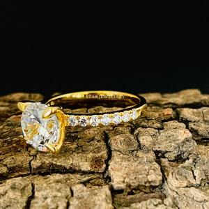 แหวนหมั้นเพชรทรงกลมแบบโซลิแตร์ ทองคำแท้ 14K น้ำหนัก 2 กะรัต ได้รับการรับรองจาก IGI สำหรับชาวคริสต์ - Product Image 5