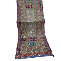 Châles en soie imprimés faits main de luxe indiens et pakistanais, avec broderie lourde et travail miroir, ensembles de foulards longs pour femmes, mode hiver