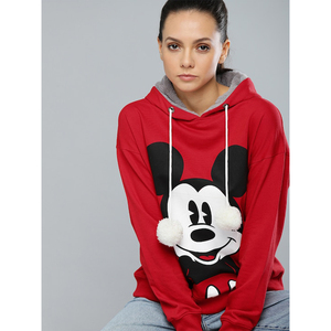 Custom Logo Cute Micky <b>Mouse</b> Print Women Animal Pocket Hoodie Tops Unisex Hooded Sweatshirt & Hoodies <b>Cheap</b> Price Stylish Hoodie - Product Image 2