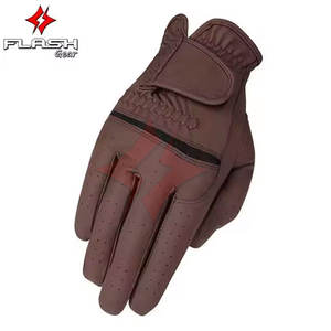 Gants d'équitation de haute qualité à poignée équestre Top Trending Best Design Matériau en cuir Gants d'équitation Équitation - Product Image 6