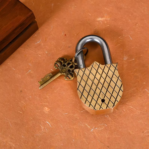 Serrure nautique Antique en laiton oiseau Pad avec deux clés serrure de porte en laiton Antique serrure décorative pour la maison - Product Image 6