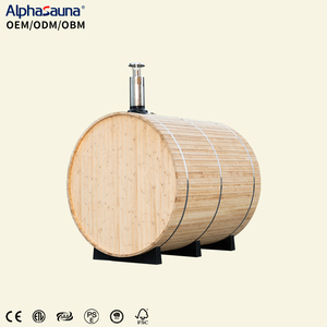 ساونا خارجية تقليدية من الخشب تتسع لـ 4-6 أشخاص، تصميم عصري من المصنع - Product Image 6
