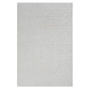 Konfor 8602 Machine Made Knitted Cream <b>Runner</b> <b>Carpet</b> with Straight Fringe Abstract Design Made of Durable Polyester - Product Image 5