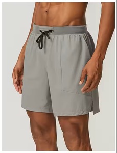 Pantalones cortos deportivos transpirables cómodos para hombre, de secado rápido, patrón sólido para correr al aire libre informal, paseos por la ciudad - Product Image 5