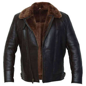 Chaqueta de Cuero para Hombre, Nueva Llegada, con Logotipo Frontal en Tela de Lona, Estilo Vintage, Diseño Personalizable, Transpirable e Impermeable - Product Image 1