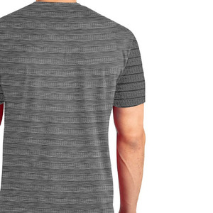 เสื้อยืดแขนสั้นผู้ชาย ฟิตเนส ยิม ผ้าวอร์สเตดปรับแต่งได้ ผ้าฝ้าย 100% สไตล์ไฮสตรีท ระบายอากาศได้ดี ป้องกันการเป็นขุย - Product Image 4