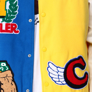 Chaqueta Varsity de Invierno con Logotipo Personalizado, Parches Bordados, Estilo Letterman, Chaqueta de Graffiti para Hombre, Chaquetas de Béisbol para Hombre - Product Image 3