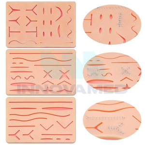 Good Selling Newest Multiple Wounds Portable Non-Slip Base Medical-grade Silicone Manual Suture Skin Pad <b>Kits</b> Reusable - Product Image 1