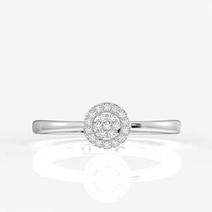 Anillo de Oro de 9K con Diamante Cultivado en Laboratorio Ethereal Glow, Colección de Anillos de Diamantes de Lujo - Product Image 4