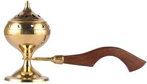 Venta al por mayor de artesanías de metal de lujo de alta calidad mini soportes de varitas de incienso de latón amarillo y soportes para quemadores de incienso a bajo precio - Product Image 3