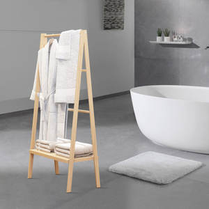 Armoire de salle de bain moderne en bambou Solution de rangement autoportante pour salles de bain chambres salons cuisines écoles - Product Image 4