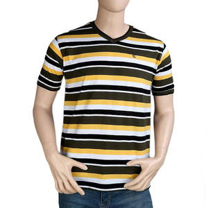 Camiseta de manga corta con cuello en V para hombre - Multicolor - Product Image 2
