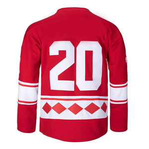 Venta al por mayor de uniformes de hockey sobre hielo personalizados impresión por sublimación camisetas de equipo de tela de secado rápido con logotipo OEM ODM fábrica - Product Image 2