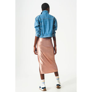 Chaqueta y Abrigo Vaquero Azul con Tachuelas para Mujer, Diseño Elegante para Mujeres Amantes de la Moda - Product Image 1