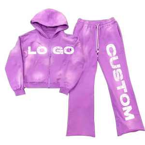 เสื้อมีฮู้ดและกางเกงจ็อกเกอร์สำหรับผู้ชายผ้าฝ้ายพรีเมียมชุดสวมใส่สบายๆใส่ได้ทุกวัน - Product Image 5