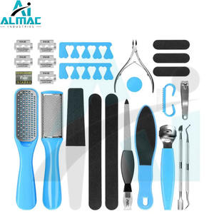 ALMAC, venta al por mayor, diseño personalizado, 18 piezas, kit de pedicura, cortaúñas grandes con logotipo personalizado, fuente de alimentación manual - Product Image 4