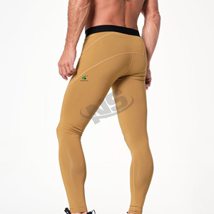 Leggings para Hombre Hechos a Medida, Transpirables, Ajustados, para Correr y Hacer Ejercicio, al por Mayor, MOQ Bajo, Leggings de Poliéster y Elastano para Hombre - Product Image 5