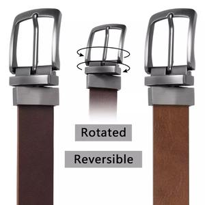 Ceinture en cuir véritable marron pour homme, vente en gros, haute qualité - Product Image 2