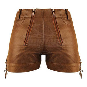 Hot Sale Cotton Made Light Weight <b>Men</b> <b>Leather</b> <b>Shorts</b> Breathable Loose Fit Best Selling <b>Leather</b> <b>Shorts</b> - Product Image 1