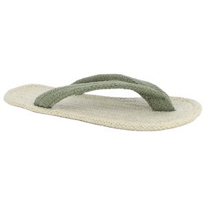 100% coton naturel tressé v-sangle Espadrille léger lesté usage domestique pantoufle anti-glissant respirant taille personnalisée couleur - Product Image 1