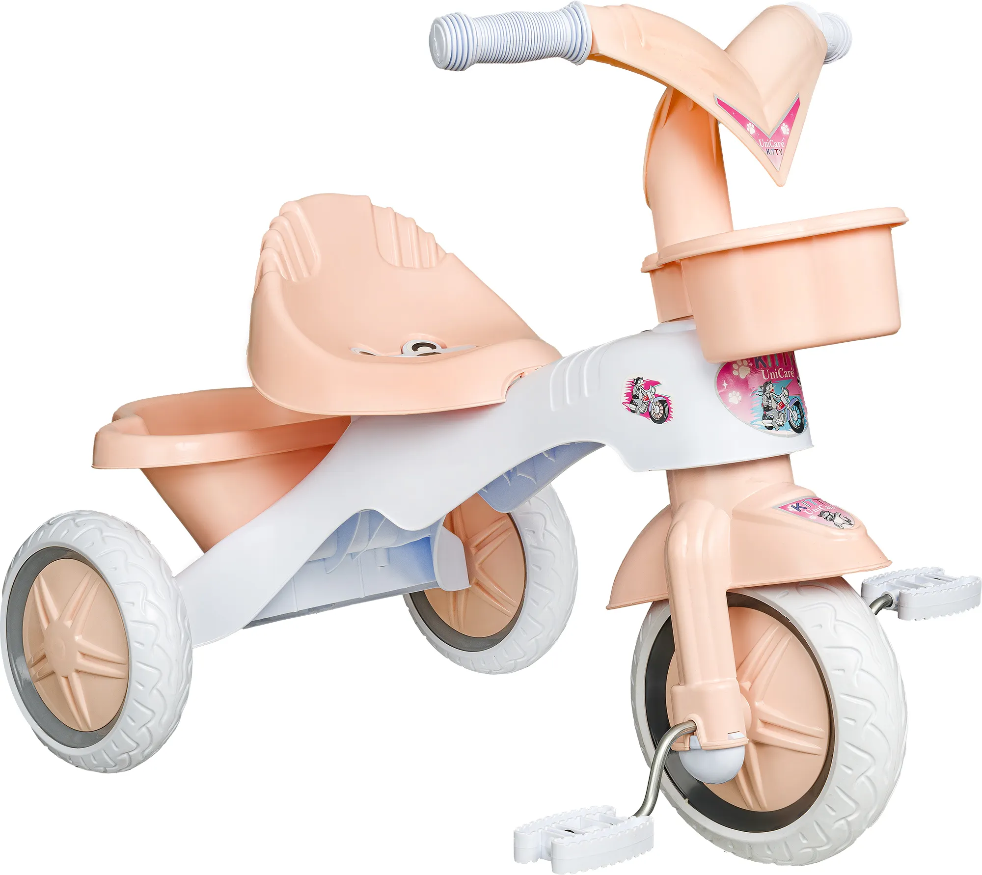 New Plastic Tricycle for Kids Baby 2-5 Years Child Tricycle Kids Bike Soft Wheels Child Tricycle Slient Wheel Funny Time Toys