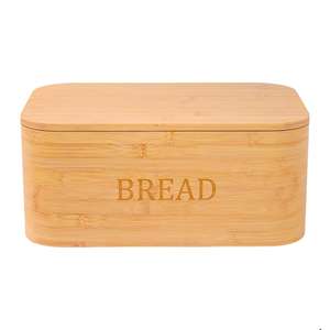 Boîte à pain en bois pour cuisine, économiseur d'espace, pour comptoirs, cafés et boulangeries - Product Image 1