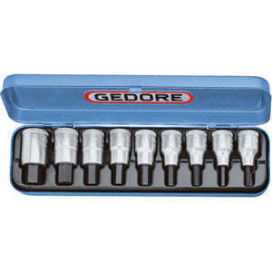 Set 9 1/2\" <b>Impact</b> <b>Socket</b> Wrenches Item 969RV Deep Square Hex Chrome Finish OEM Supported for Repair Use Metric Measurement - Product Image 1