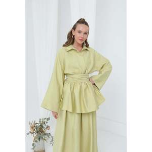 Ensemble jupe courte minimaliste ceinturée Luna pour femme pour le printemps/été - 20682TKS - Product Image 1